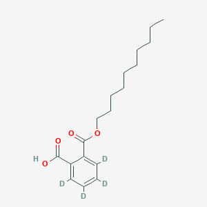 molecular formula C18H26O4 B12409301 Mono-N-decyl phthalate-3,4,5,6-D4 