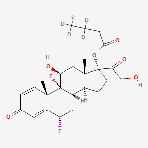 molecular formula C25H32F2O6 B12409326 21-Desacetyl Difluprednate-d5 