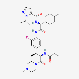 molecular formula C34H50FN7O4 B12409365 IL-17A modulator-3 