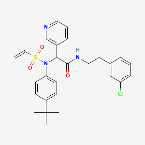 molecular formula C27H30ClN3O3S B12409385 SARS-CoV-2 3CLpro-IN-1 