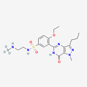 molecular formula C20H28N6O4S B12409405 Descarbon Sildenafil-d3 