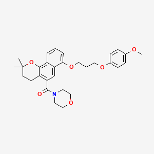 molecular formula C30H35NO6 B12409446 AcrB-IN-2 