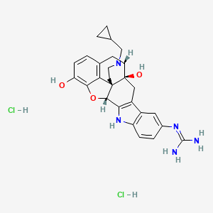 molecular formula C27H31Cl2N5O3 B12409457 5'-Guanidinonaltrindole (hydrochloride) 