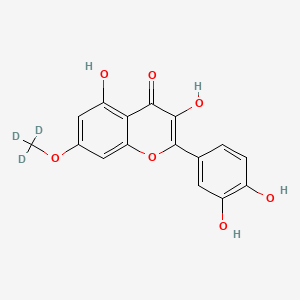 molecular formula C16H12O7 B12409465 Rhamnetin-d3 