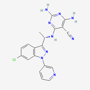 molecular formula C19H16ClN9 B12409473 PI3K|A-IN-10 