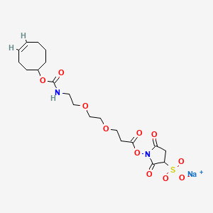 molecular formula C20H29N2NaO11S B12409487 TCO-PEG2-Sulfo-NHS ester sodium 