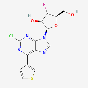 (2R,3R,5R)-2-(2-chloro-6-thiophen-3-ylpurin-9-yl)-4-fluoro-5-(hydroxymethyl)oxolan-3-ol