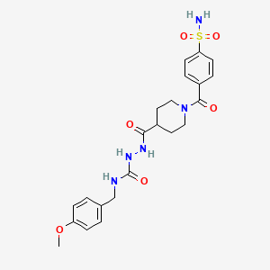 molecular formula C22H27N5O6S B12409497 hCAXII-IN-4 