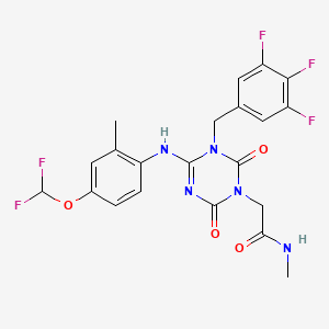 molecular formula C21H18F5N5O4 B12409504 SARS-CoV-2 3CLpro-IN-2 