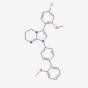 3-(4-chloro-2-methoxyphenyl)-1-[4-(2-methoxyphenyl)phenyl]-6,7-dihydro-5H-imidazo[1,2-a]pyrimidine