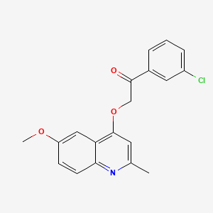 molecular formula C19H16ClNO3 B12409534 Antibacterial agent 95 