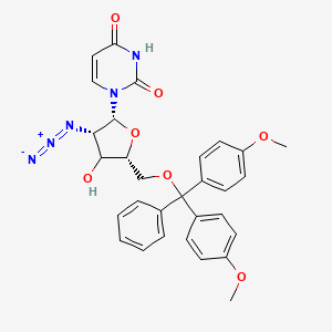 1-[(2R,3S,5R)-3-azido-5-[[bis(4-methoxyphenyl)-phenylmethoxy]methyl]-4-hydroxyoxolan-2-yl]pyrimidine-2,4-dione