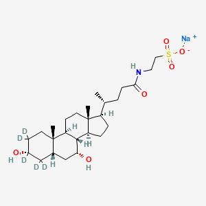 molecular formula C26H44NNaO6S B12409604 Taurochenodeoxycholic Acid-d5 Sodium Salt 