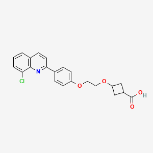 molecular formula C22H20ClNO4 B12409638 Hbv-IN-16 