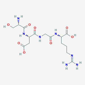 molecular formula C15H27N7O8 B12409646 H-Ser-Asp-Gly-Arg-OH 