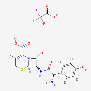 molecular formula C18H18F3N3O7S B12409659 L-Cefadroxil-d4 (trifluoroacetate) 