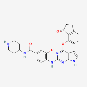 molecular formula C28H28N6O4 B12409674 Fak-IN-3 