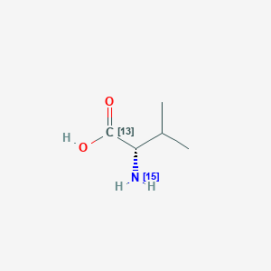 molecular formula C5H11NO2 B12409679 L-Valine-1-13C,15N 