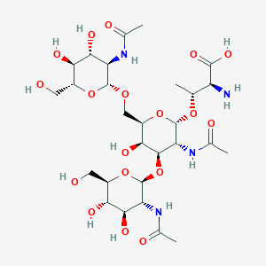 molecular formula C28H48N4O18 B12409725 GlcNAc|A(1-3)[GlcNAc|A(1-6)]GalNAc-|A-Thr 