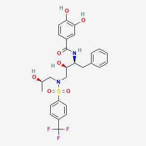 molecular formula C27H29F3N2O7S B12409730 HIV-1 protease-IN-5 