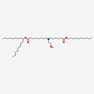 molecular formula C43H85NO5 B12409731 Heptadecan-9-yl 8-((6-(decyloxy)-6-oxohexyl)(2-hydroxyethyl)amino)octanoate 