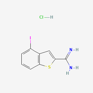 4-iodo-1-benzothiophene-2-carboxiMidaMide hydrochloride