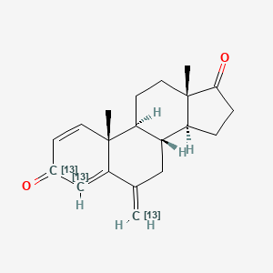 molecular formula C20H24O2 B12409756 Exemestane-13C3 