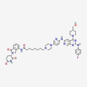 molecular formula C49H57FN12O5 B12409796 PROTAC EGFR degrader 6 