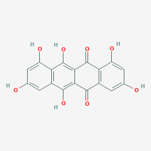 molecular formula C18H10O8 B1240980 1,3,6,8,10,11-Hexahydroxytetracene-5,12-dione 