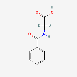 molecular formula C9H9NO3 B12409823 Hippuric acid-d2 