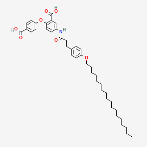 5-{3-[4-(Octadecyloxy)phenyl]propionylamino}-2,4'-oxydibenzoic acid