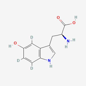 molecular formula C11H12N2O3 B12409832 5-Hydroxy-L-tryptophan-4,6,7-d3 