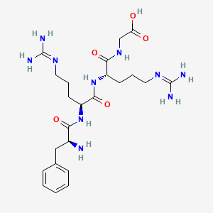 molecular formula C23H38N10O5 B12409857 Phe-Arg-Arg-Gly 