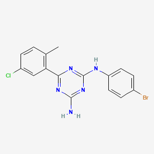 molecular formula C16H13BrClN5 B1240986 Unii-5TT4A4mblr CAS No. 521064-34-6