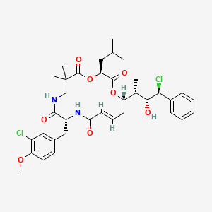 molecular formula C36H46Cl2N2O8 B1240987 Cryptophycin 55 