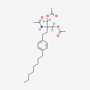 N-[1,1-Bis[(acetyloxy)methyl]-3-(4-octylphenyl)propyl]acetamide-d4