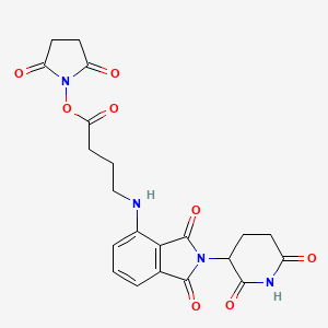 molecular formula C21H20N4O8 B12409906 Pomalidomide-C3-NHS ester 