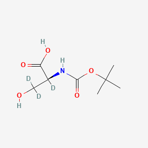 molecular formula C8H15NO5 B12409907 L-Serine-2,3,3-D3-N-T-boc 