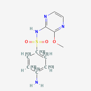 molecular formula C11H12N4O3S B12409911 Sulfalene-13C6 