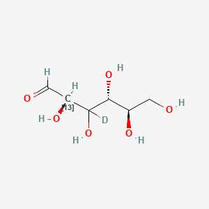 molecular formula C6H12O6 B12409924 D-Mannose-13C,d-2 