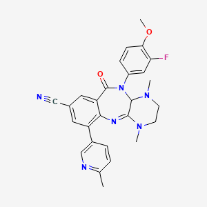 molecular formula C27H25FN6O2 B12409993 Encephalitic alphavirus-IN-1 