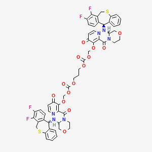 molecular formula C55H46F4N6O14S2 B12410010 Cap-dependent endonuclease-IN-12 