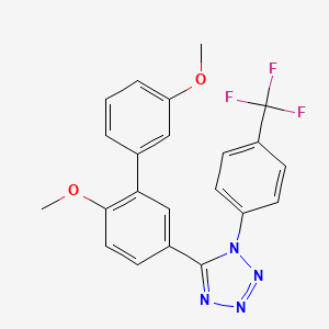 molecular formula C22H17F3N4O2 B12410018 Aha1/Hsp90-IN-1 