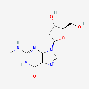 9-[(2R,5R)-4-hydroxy-5-(hydroxymethyl)oxolan-2-yl]-2-(methylamino)-1H-purin-6-one