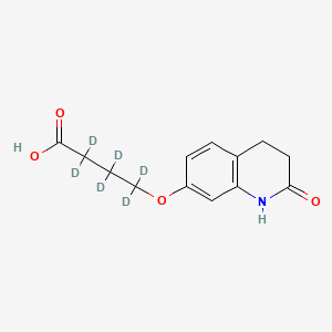 molecular formula C13H15NO4 B12410053 Aripiprazole metabolite-d6 