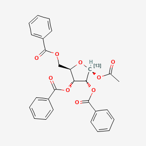 1-O-Acetyl 2,3,5-tri-O-benzoyl-beta-D-ribofuranoside-13C