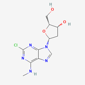 molecular formula C11H14ClN5O3 B12410295 (2R,3R,5R)-5-[2-chloro-6-(methylamino)purin-9-yl]-2-(hydroxymethyl)oxolan-3-ol 