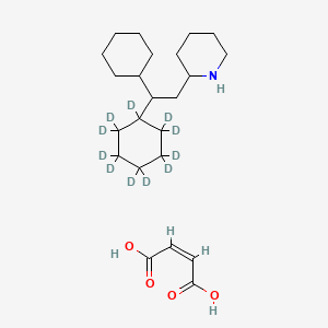 molecular formula C23H39NO4 B12410301 Perhexiline-d11 Maleate (Mixture of Diastereomers) 