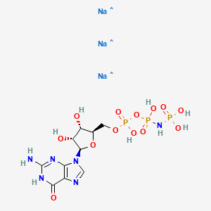 molecular formula C10H17N6Na3O13P3 B12410306 Guanylyl Imidodiphosphate (trisodium) 