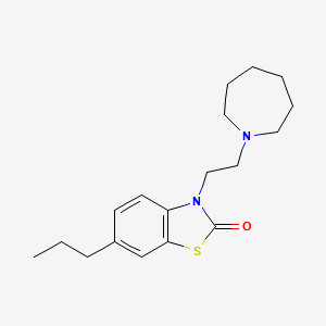 3-[2-(Azepan-1-yl)ethyl]-6-propyl-1,3-benzothiazol-2-one